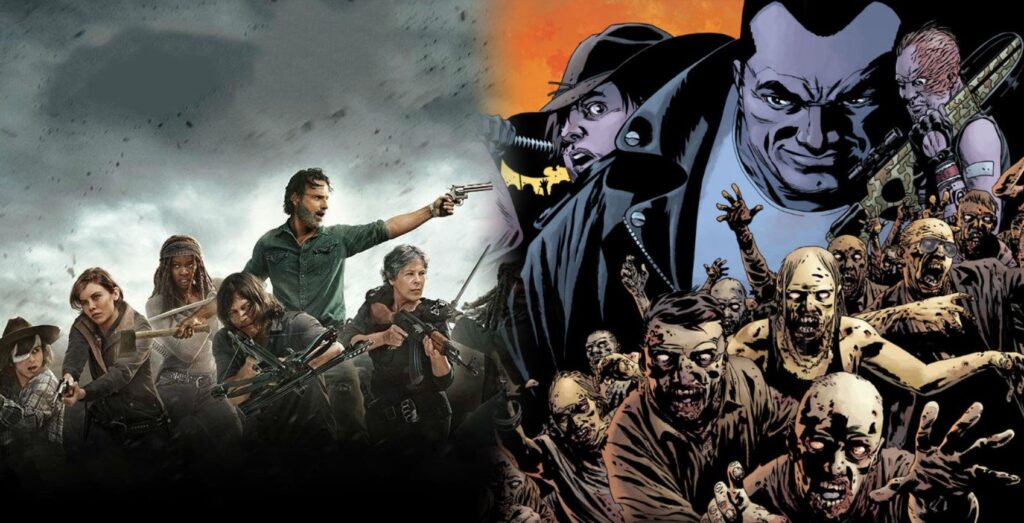 The Walkins dead Comic vs tv