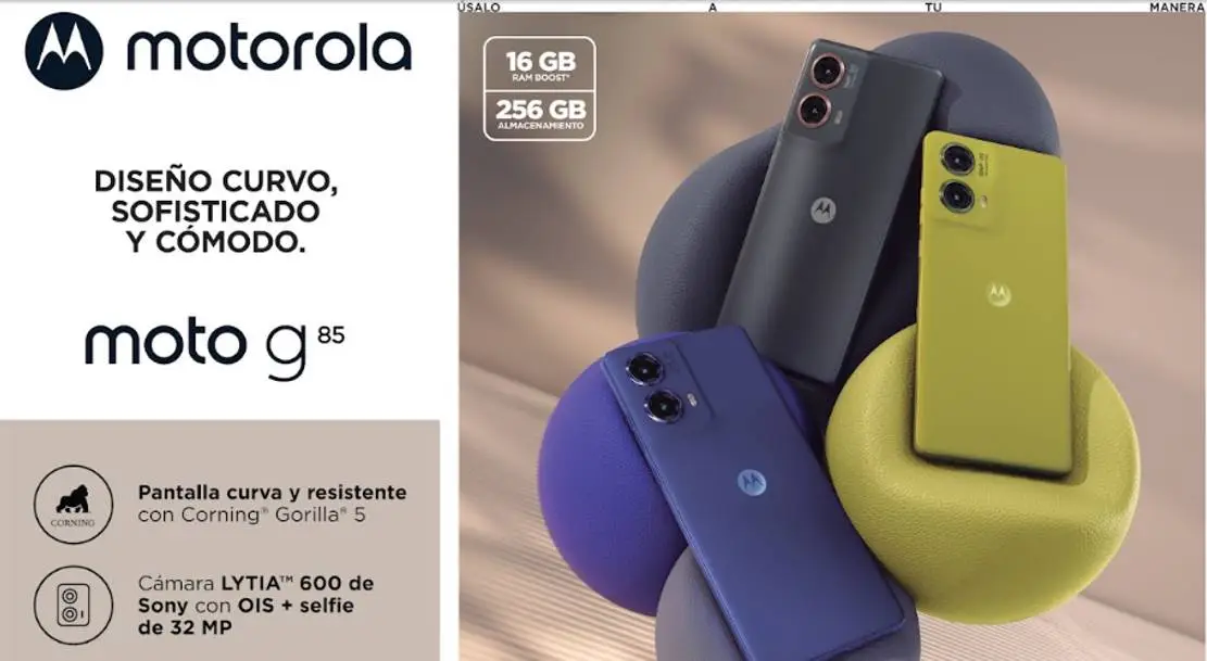 moto g85 sin bordes