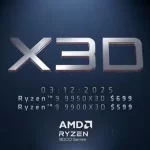 AMD ha anunciado los precios y la disponibilidad en tiendas de los procesadores Ryzen 9 9950X3D y 9900X3D