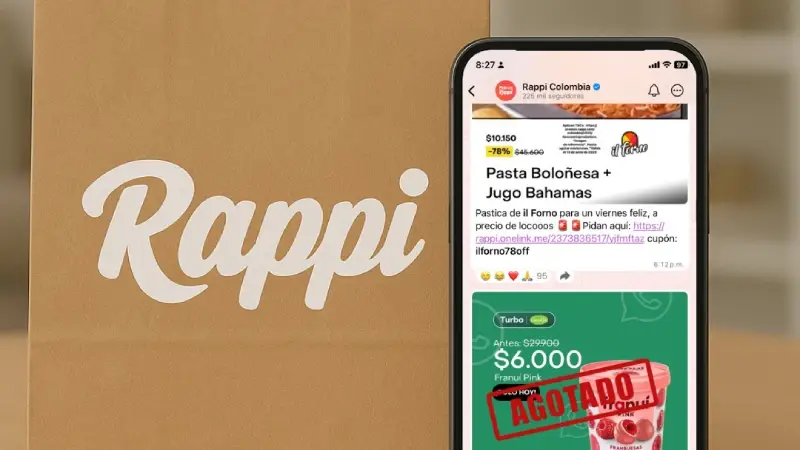 Canal de Whatsapp rappi