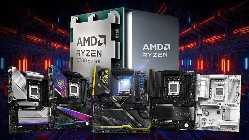Los motherboards AM5 de ASRock ofrecen soporte completo para los últimos procesadores AMD Ryzen