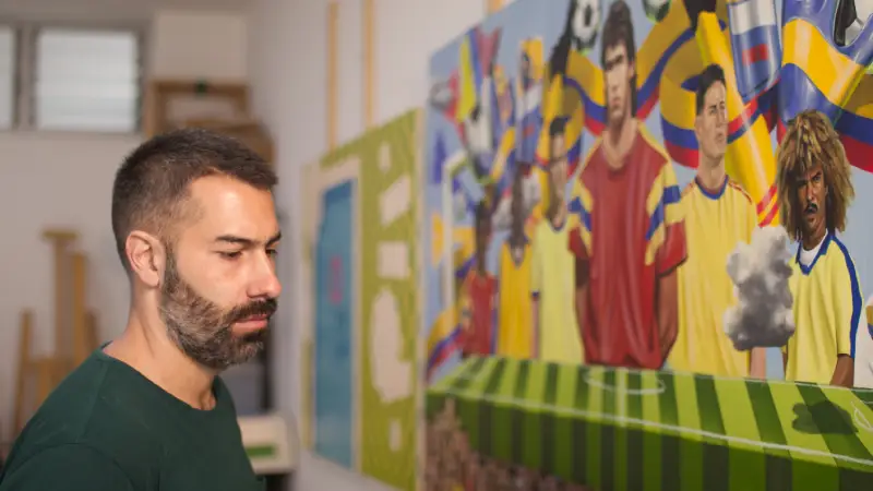 Samsung Art Store y Esteban Ocampo