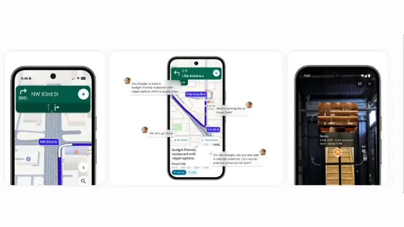 Gemini llega a Google Maps, navegación manos libres para peatones y ciclistas (1)