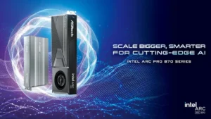 ASRock presenta las placas de video Intel Arc™ Pro B70 para estaciones de trabajo profesionales