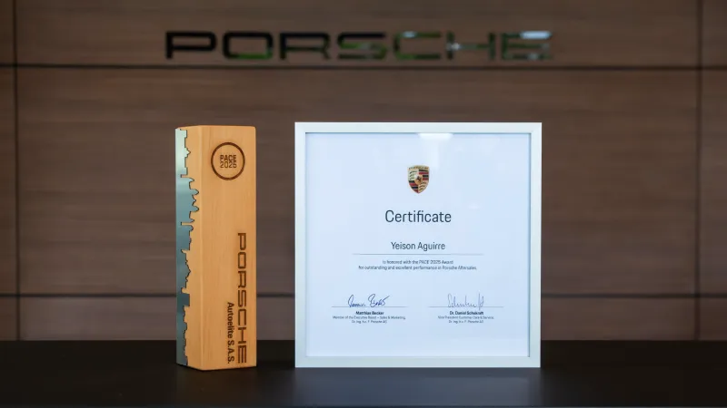 certificado porsche