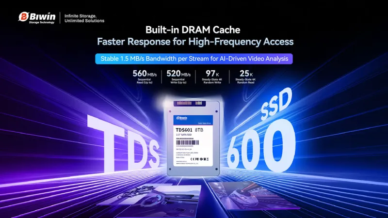 BIWIN lanzó el SSD industrial TDS600 2
